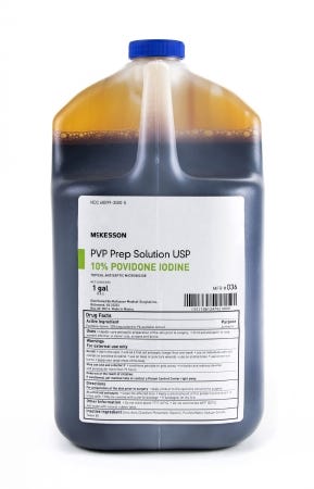 McKesson Prep Solution 1 gal Jug 10% Povidone-Iodine