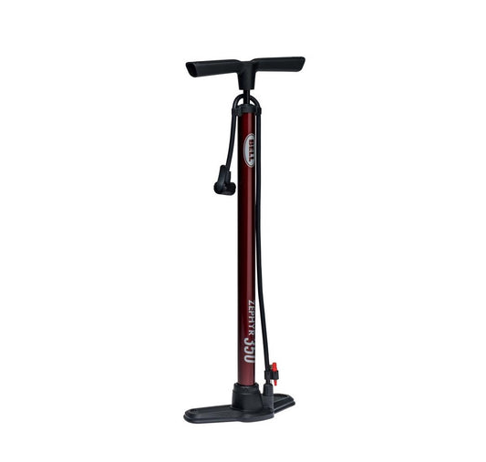 Bell Sports 7152766 Zephyr 350 Bicycle Floor Pump, Maroon