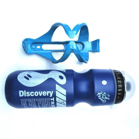 Okwish Water Bottle with Holder Sports Bicycle Accessories Bike Cages Kettle Lightweight Bike PC Plastic Cycling Aids Dust Cover