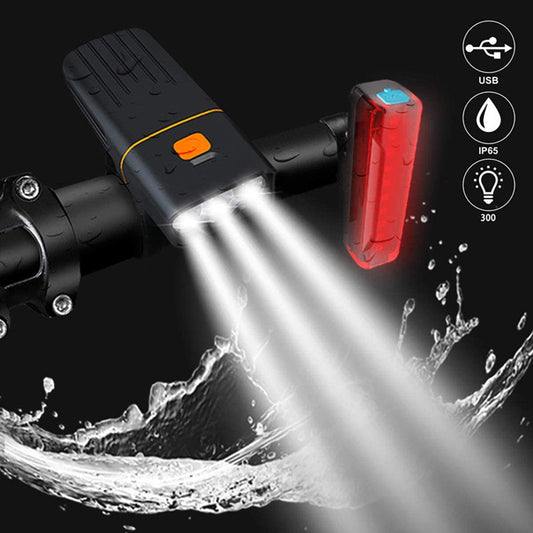 SOCOOL Bike Light Rechargeable, 4000 Lumen Bicycle Lights Front and Back, Road Cycling Safety Flashlight for Adults Kids