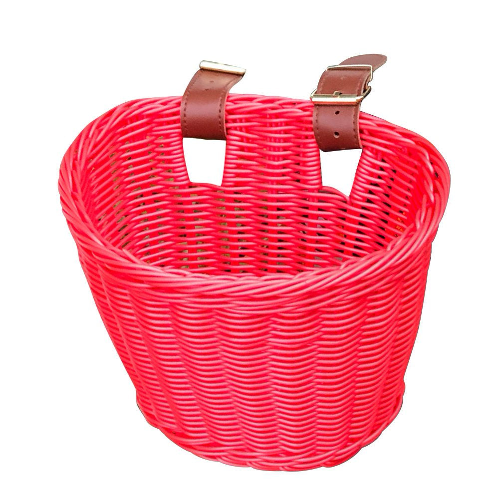 Arvbitana Rattan Bicycle Baskets, Firm Bicycle Bag, Balance Car Scooter Basket Cycling Accessories