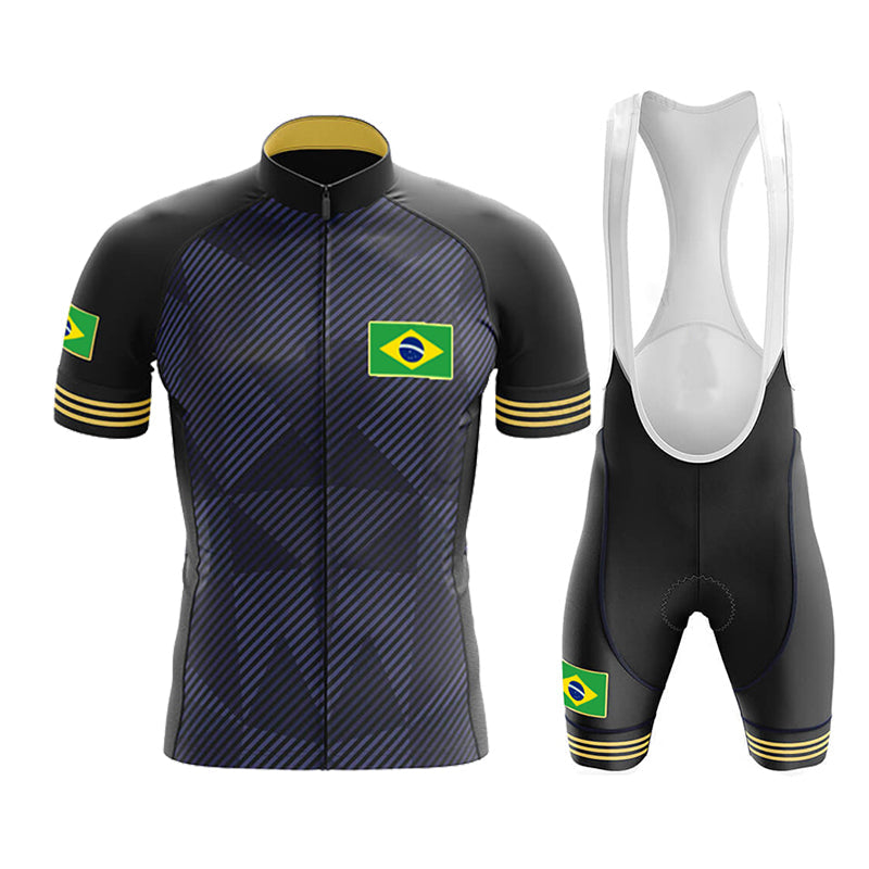 Summer Brazil Team Cycling Jersey Men's Tracksuit - Blue Force Sports