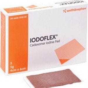 Smith & Nephew 6602133005 Cadexomer Iodine Gel Pad Dressing Box of 5
