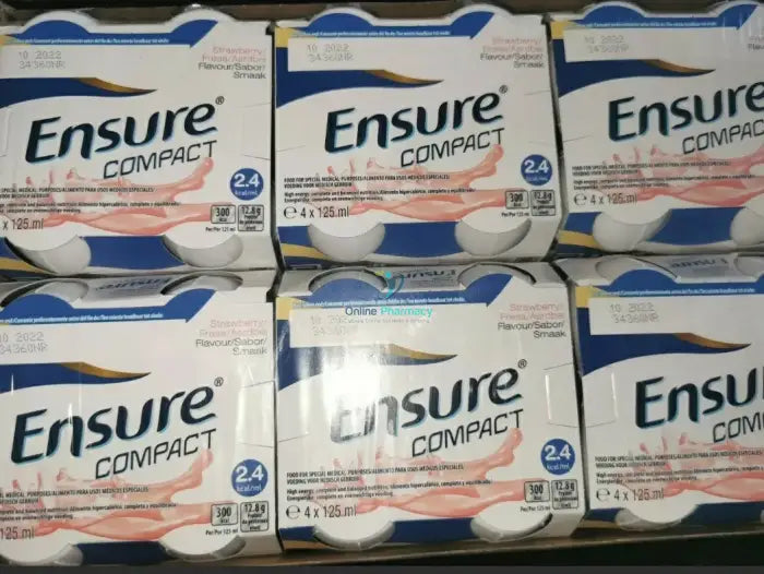 Ensure Compact Strawberry Nutritional Drinks - 24 x 125ml Case /  4 x 125ml