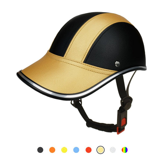 FROFILE Bike Helmet for Adults Men Women Youth - (Golden, Medium) Safety Urban Style Baseball Cap Mountain Road MTB Ebikes Bicycle Helmet