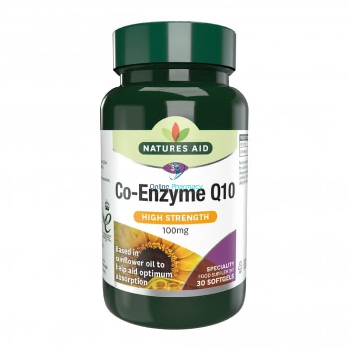 Natures Aid Co-Enzyme Q10 100mg - 30 Pack