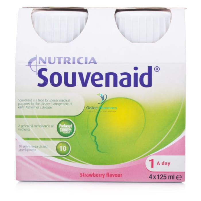 Nutricia Souvenaid Alzheimer's Disease Dietry Drink Strawberry - 4 x 125ml