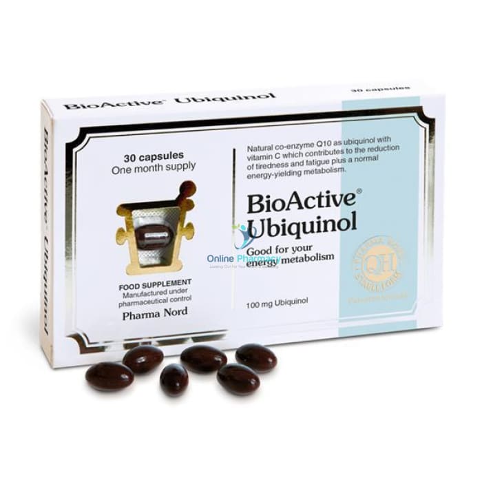 Pharma Nord BioActive Ubiquinol 100mg Capsules - 30 Pack