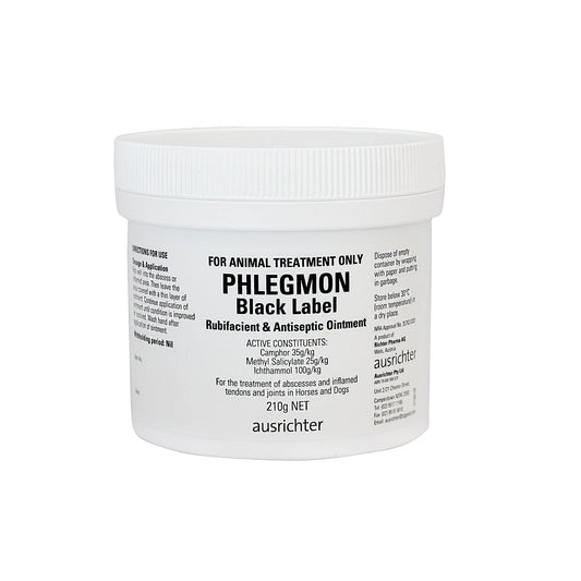 Phlegmon Black Label Rubifacient & Antiseptic Ointment 210g