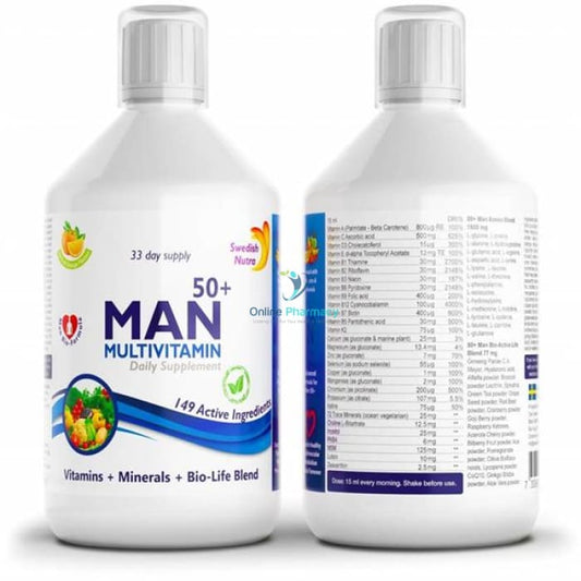 Swedish Nutra Man Active 50+ Multivitamin - 500ml