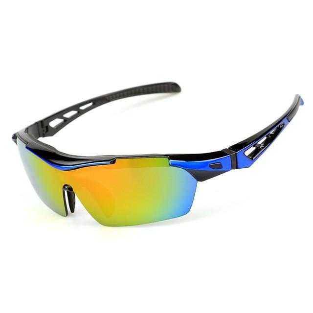 Polarized Cycling Sunglasses Bicycle UV400 Goggles Sports Eyewear Glasses with 5 Interchangeable Lenses Unbreakable For Outdoor