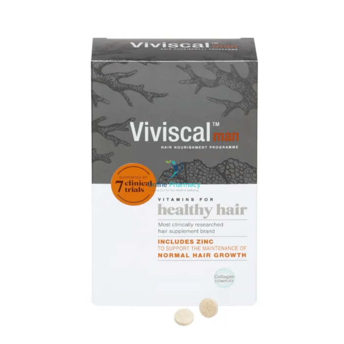 Viviscal Man Hair Growth Supplements For Men - 30/60 Tabs
