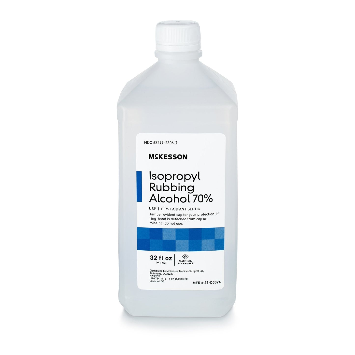 McKesson Isopropyl Alcohol Antiseptic, 32-ounce bottle